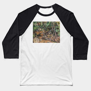 Millstone in the Park of the Chateau Noir by Paul Cezanne Baseball T-Shirt